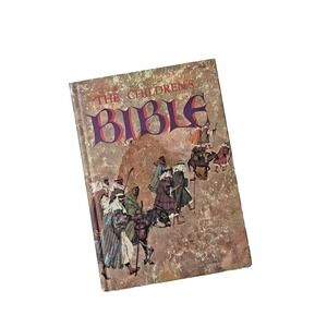 The Children's Bible (1965) Old & New Testament from Golden Press Hardcover VTG